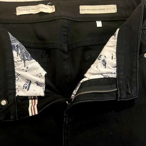Pilcro and the Letterpress Black High-Rise Legging Jeans, Size 28